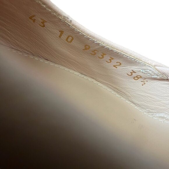 Gianvito Rossi Ascent 55 Beige Leather Slingback Pumps - 38.5 NWOT Made in Italy - Picture 11 of 12